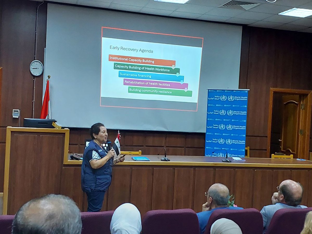 WHO Syria (@whosyria) on Twitter photo The ToT is part of <a href="/WHO/">World Health Organization (WHO)</a>’s mission to ensure health as a right and #LeaveNoOneBehind. By enhancing the skills of 70 senior health managers, we are building a sustainable network to improve healthcare access and achieve the right to quality healthcare in Syria.#HealthForAll The ToT is part of <a href="/WHO/">World Health Organization (WHO)</a>’s mission to ensure health as a right and #LeaveNoOneBehind. By enhancing the skills of 70 senior health managers, we are building a sustainable network to improve healthcare access and achieve the right to quality healthcare in Syria.#HealthForAll