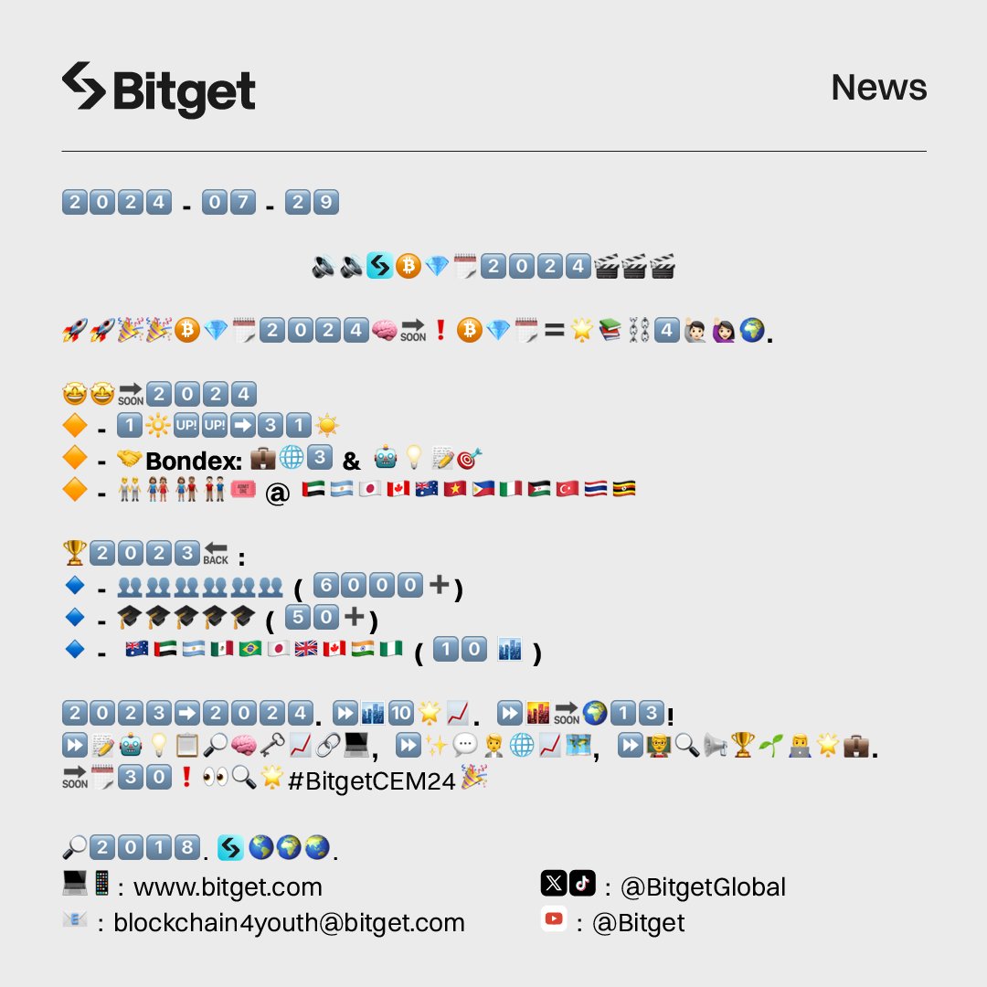 bitget's tweet image. Something is brewing......
 
Check this press release out. Can you decipher? 👀