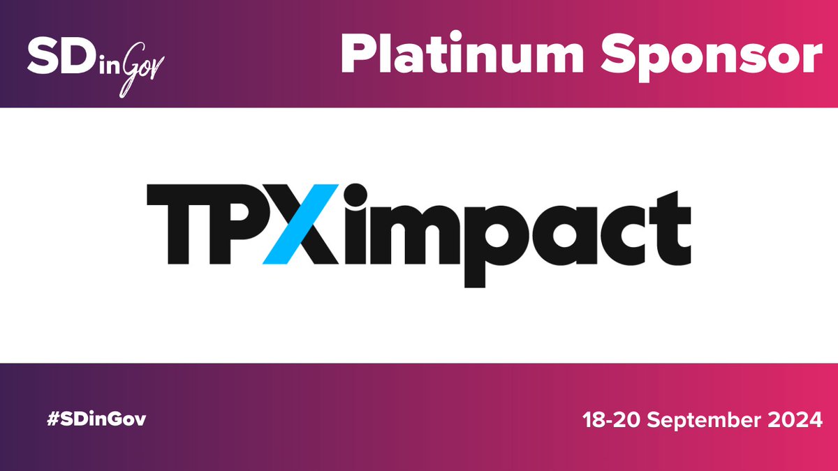 SDinGov's tweet image. We're pleased to welcome @TPXimpact as the Platinum Sponsor of #SDinGov! 

TPXimpact is a Certified B Corporation™ dedicated to people-powered digital transformation. 

Make sure you say hello to TPXimpact at SDinGov on 18-20 September 

#ServiceDesign #DigitalTransformation