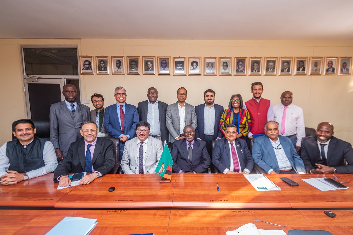 IWMI &amp; ICAR teams were honored to meet with Zambia's Agriculture Minister, Hon. Reuben Mtolo Phiri, to discuss drought managt. sharing India's experiences in ecosystem-based participatory water management, minor irrigation development &amp; district-level drought managt plans