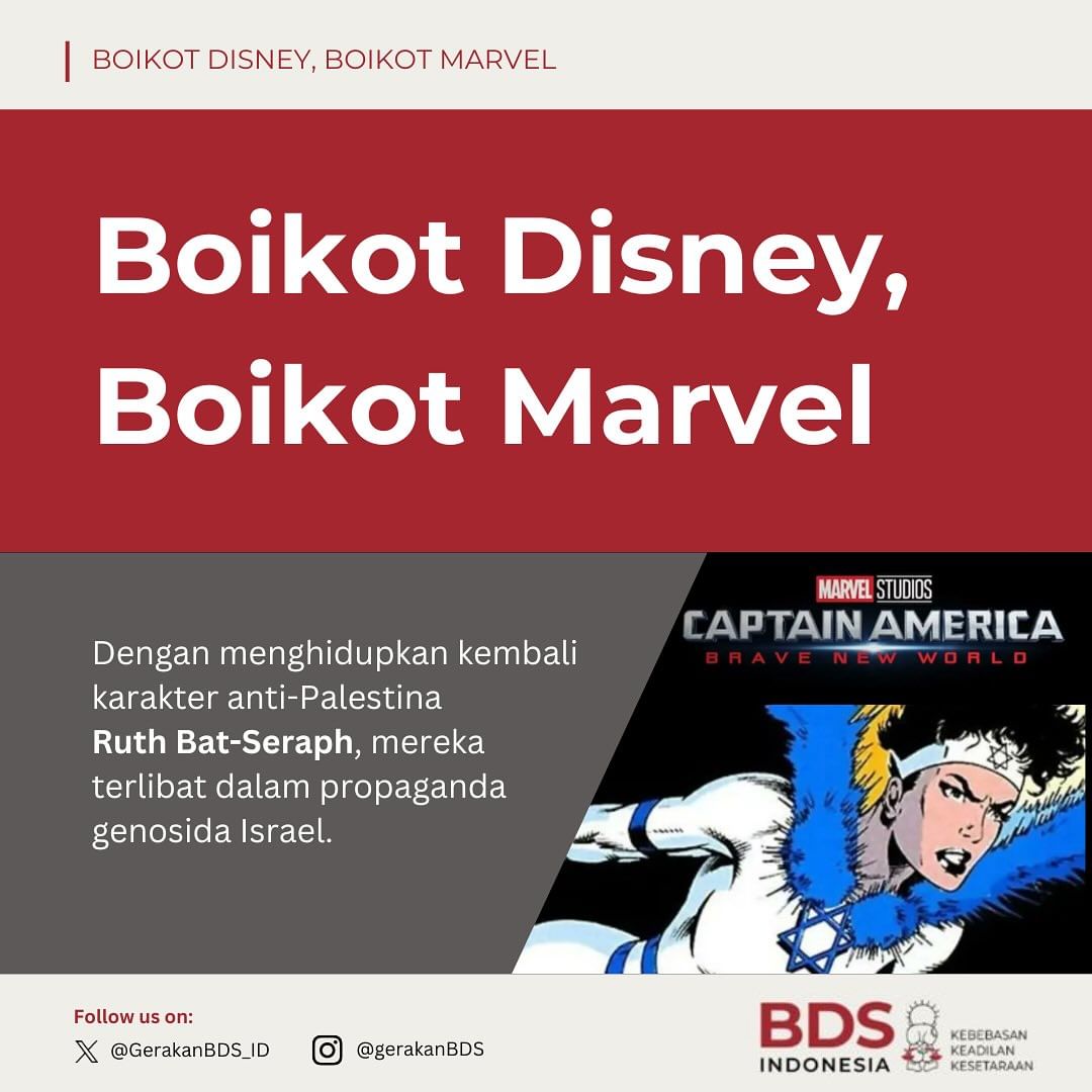 Berikut infografis mengenai boikot Disney dan Marvel

Semoga bermanfaat