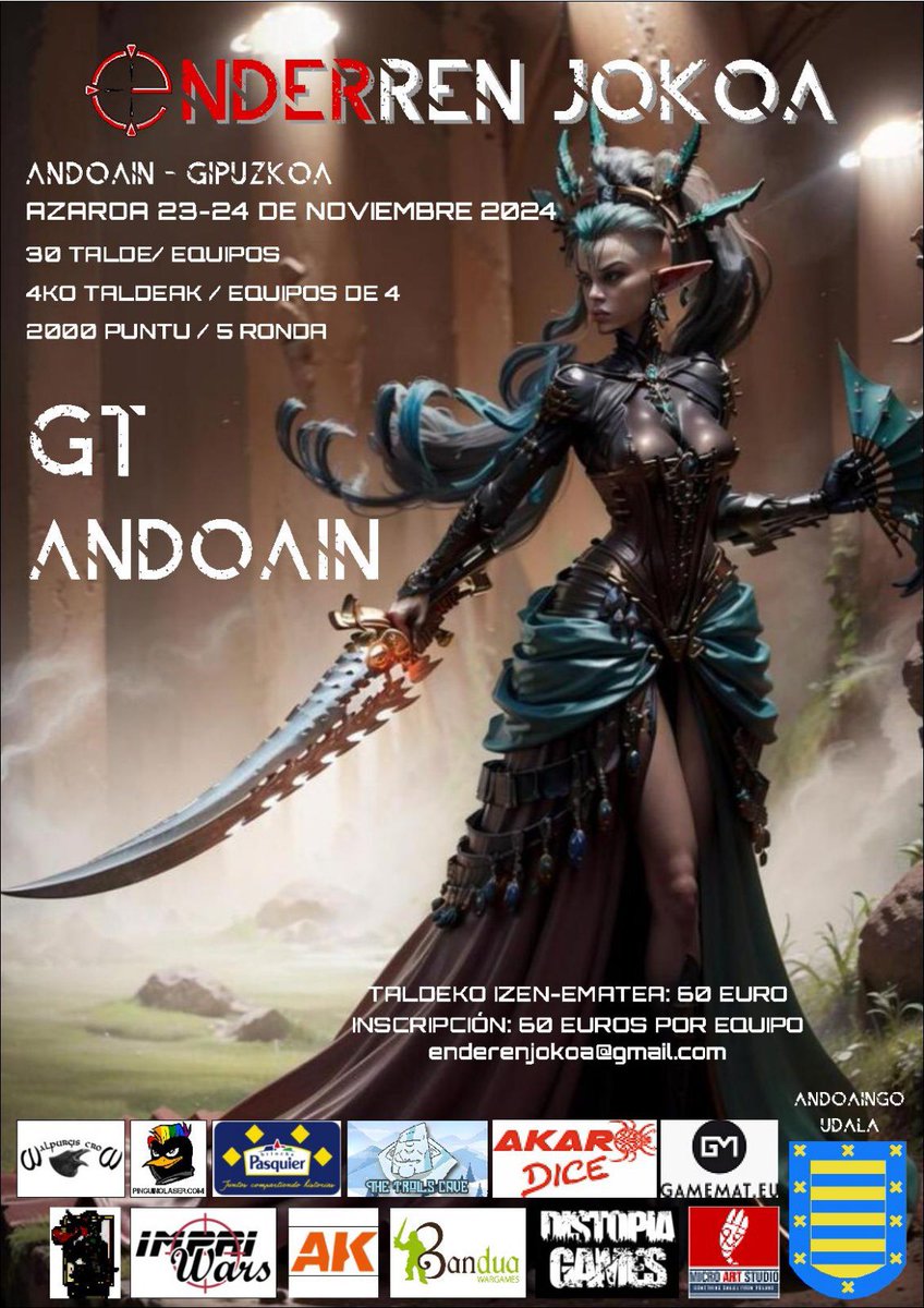 Torneazo en Andoain 23 y 24 de junio por equipos de 4 jugadores, 30 equipos.

Os esperamos!!!!!!