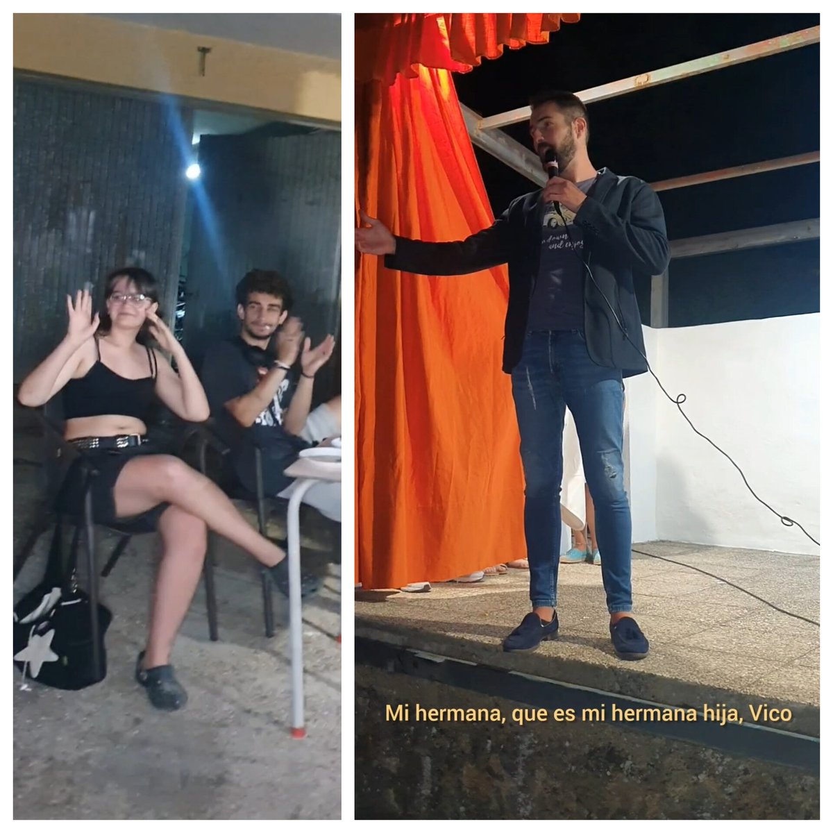 AildoVidal's tweet photo. Según terminé mi intervención en un Festival de Comedia salí directo con mi hermana Vico y con Porras a un show en un Camping con unos peques muuuuy majetes y unos padres muy cracks #humor #showhumor #comedia #showdehumor https://t.co/pTgUfkXhd2
