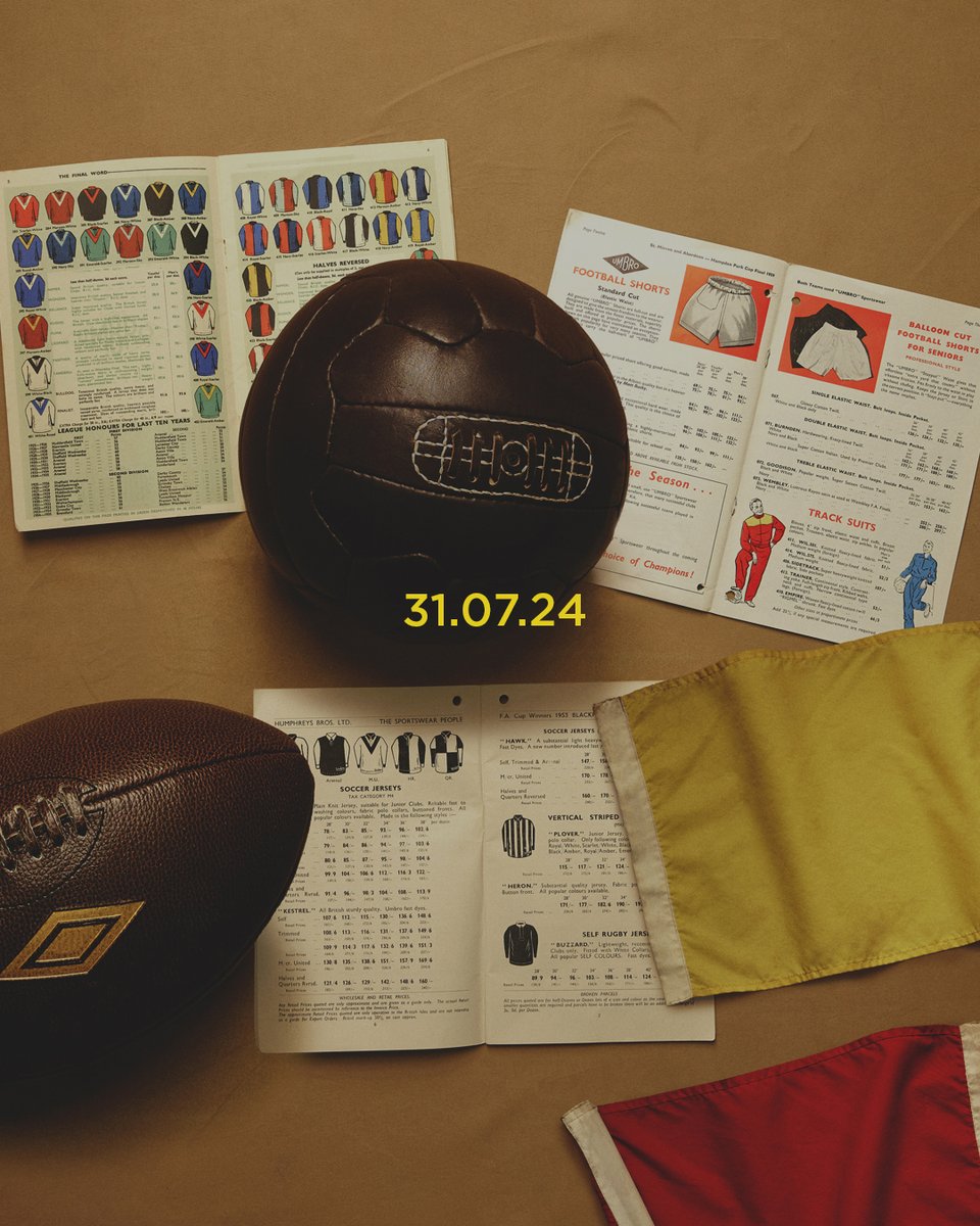 umbro's tweet image. 100 years of authenticity on and off the pitch.

The Centenary Collection 31.07.24

#AlwaysUmbroSince1924