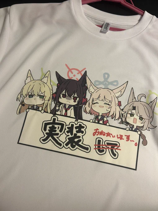 コミケで着るために作ったTシャツです(頒布はしません) 