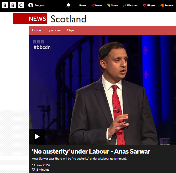 If it was news then, it's news now.

Where is Anas Sarwar? Is he hiding from BBC Scotland or hiding behind BBC Scotland?