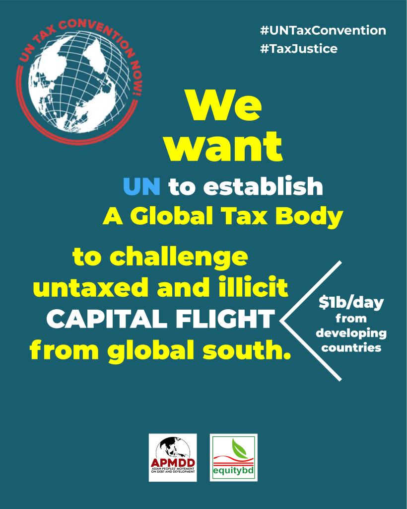 JiabulKarim's tweet photo. #TaxJustice is critical to eliminating inequalities while providing countries with the resources needed to ensure development, gender equality, human rights, quality public services, and climate action.
#UNTaxConvention
#TaxJustice
#GlobalTaxRules
@GA4TJ
@WeAreTAFJA
@Equity_BD https://t.co/j2rpUpKo3n