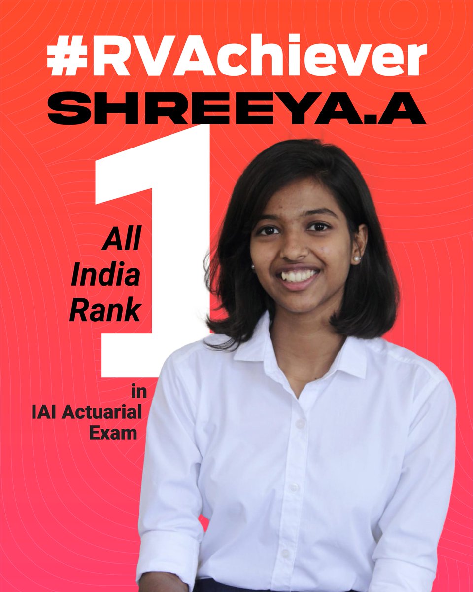At #SSMRV, Shreeya A., a 6th-semester B.Com student, has achieved an extraordinary feat by securing All India Rank-1 in the May 2024 IAI Actuarial exam conducted by the Institute of Actuaries of India. This accomplishment fills us with pride and highlights.