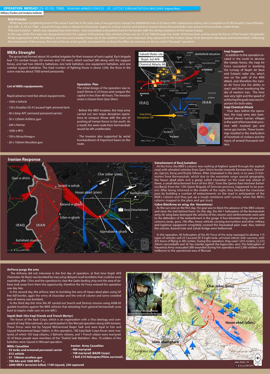 Today marks the anniversary of the end of Operation Mersad, a significant event in which the MEK terrorist group was defeated for good. Reflecting on this moment in history and the impact it had on the region. #OperationMersad #History #Iran #terrorists