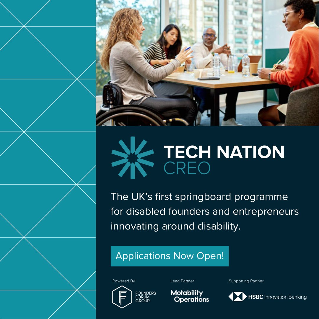 🌟 Calling all disabled founders and disability startups! 🌟

I'm delighted to share the launch of the Creo Programme, an incredible opportunity designed to support disabled founders. As a steering group member and judge, I'm so excited this is out in the world to support many
