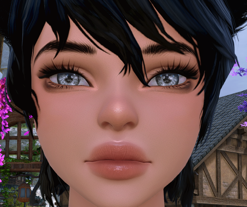 Esraffxiv's tweet image. Figured out how to make my lashes >:3 hehehe. #FFXIV #FinalFantasyXIV