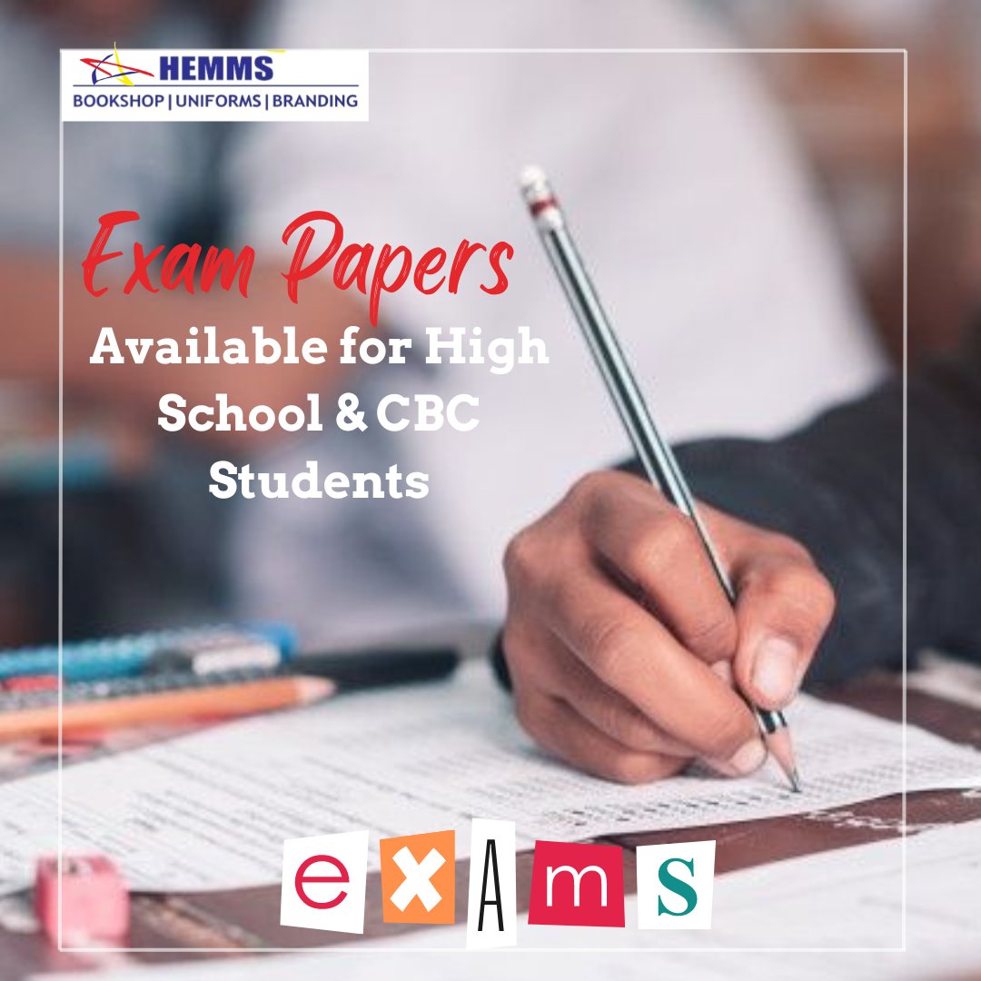 HemmBooks's tweet photo. Holiday Revision Papers in stock in all subjects.
#ExamWarriors 
#examination 
#sucess 
#school https://t.co/4tuO6YftGZ
