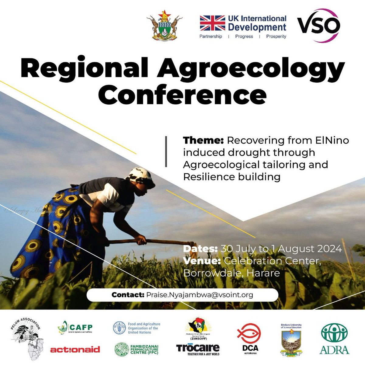fpc_online's tweet photo. So excited to be part of the history making, a time to learn, share, practice and promote Agroecology in the Region and beyond.

#RegionalAgroecologyConference2024  #SustainableAgriculture #ElNinoRecovery #ClimateResilience #foodsecurity https://t.co/aBsaOoUuLX