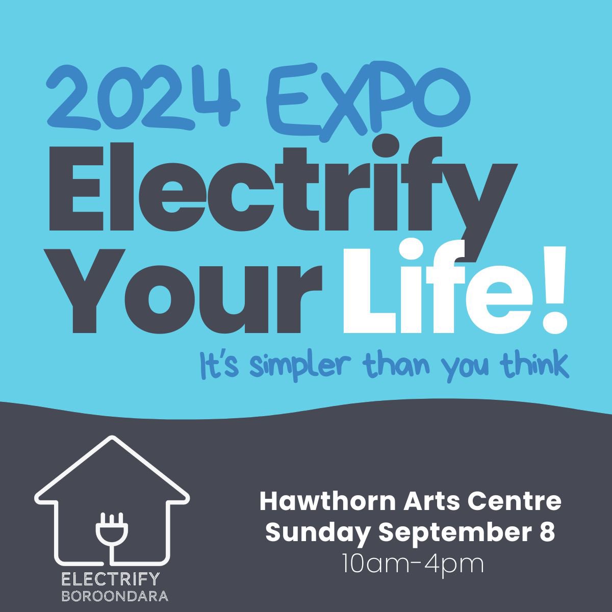 ElectrifyVIC's tweet photo. We are so excited about the upcoming Electrify Boroondara Expo on Sunday September 8th. Electrify your life - it’s simpler than you think! 

We have so much going on to help you get started/continue on your journey so check out the program &amp; register now

https://t.co/Imot1zhSyR https://t.co/mfWULHEFa4