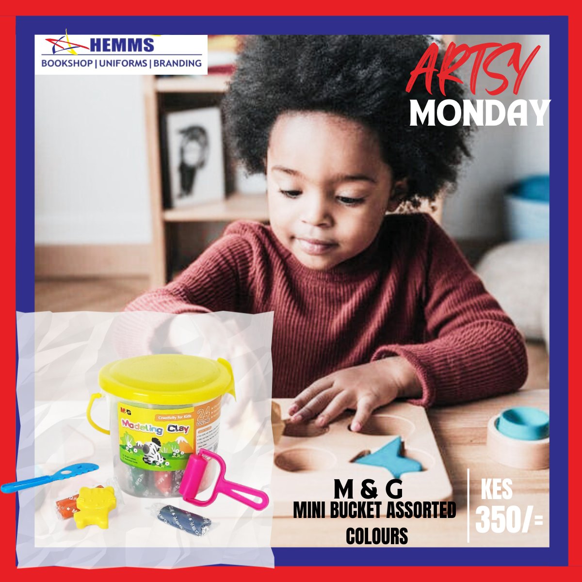 HemmBooks's tweet photo. Keep your little ones’ imagination going with  M&amp; G Modelling clay. Available in all branches!
#ArtInspiration 
#artsy
#creativity https://t.co/GmwjLXDV7n