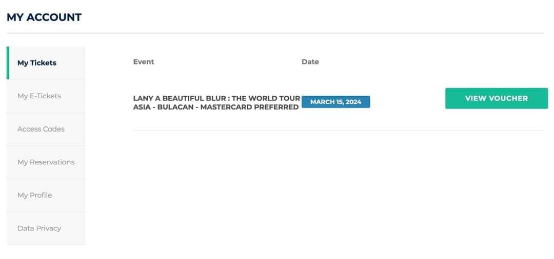 eryelchavez's tweet photo. SALE: LANY A BEAUTIFUL BLUR UBBR
October 12
₱2,750 + 100 online fee
2 tickets for Sale (Sold as Pair ONLY ₱5,700)
Section 410, Row 80, Seat 185 and 186
TICKET is still a unclaimed.
REDEMPTION of ticket will be upon meetup SM malls
#Lany #LanyAsia #LanyConcert https://t.co/iZGiewECz4