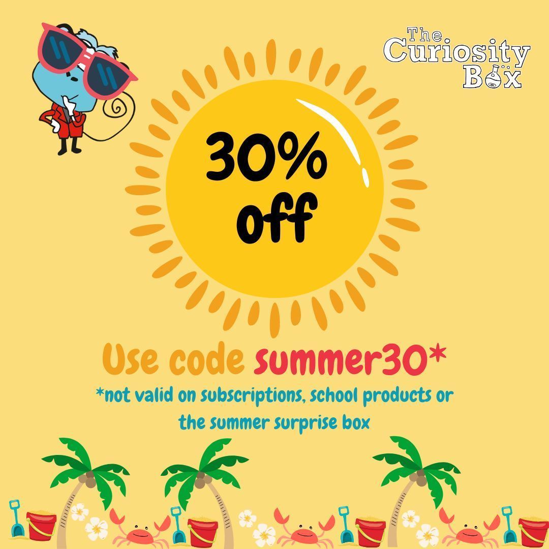 TheCuriosityBox's tweet image. Oooo a touch of summer madness 🌞 

Fancy grabbing a bargain? Pop over to the website for a HUGE 30% off 😎 

*boxes only 

 #scienceforkids #scienceathome #stemforgirls #summerholidayactivity #summerholidayideas #scienceexperimentsathome #scienceisfun #mathsisfun #ptahelp