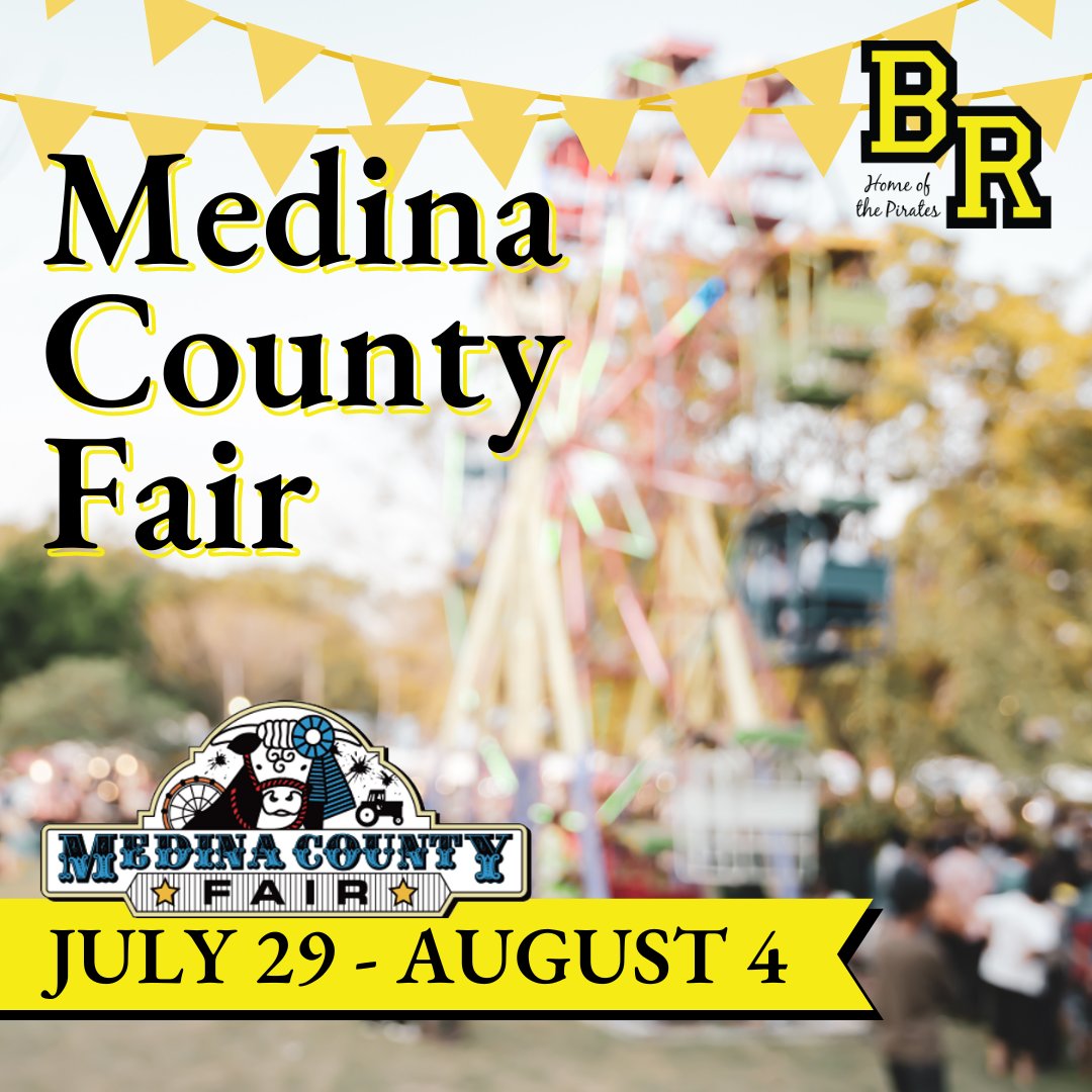 Reminder that the Medina County Fair takes place this week from Monday, July 29 to Sunday, August 4. Don’t miss the summer fun!

Visit the Medina County Fair website for more information: medinaohiofair.com