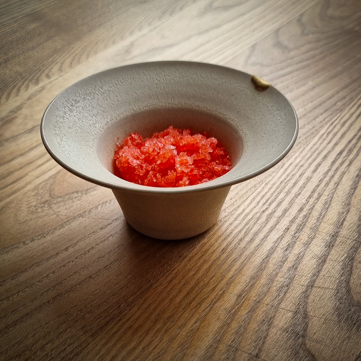 Say hello to our Strawberry Mar-granita 🍸

Our fave pre-dessert yet! Fresh Scottish strawberries, salted white chocolate, creamy strawberry ice cream, and a smoky margarita granita. Layers of sweetness, richness, freshness, saltiness, and a mezcal kick. A seasonal keeper! 🍓✨