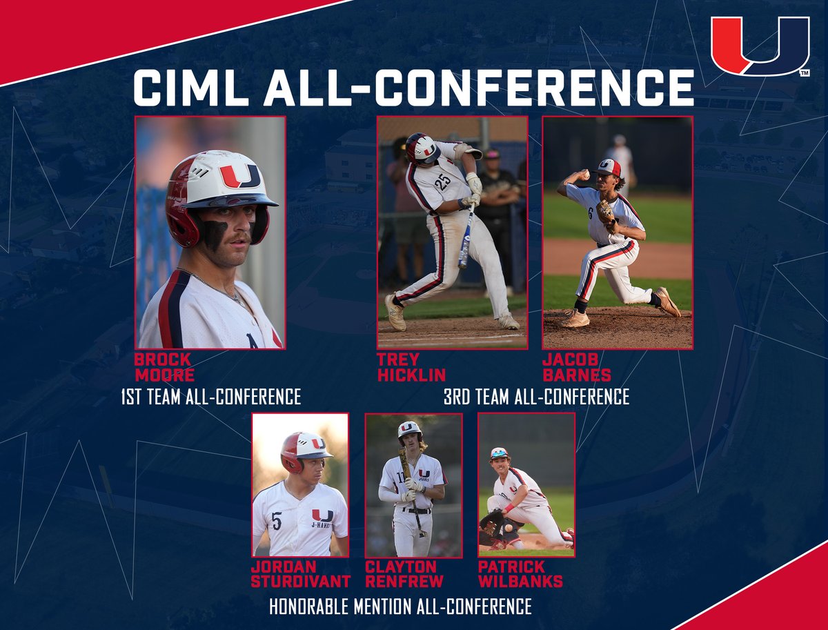 𝐂𝐈𝐌𝐋 𝐁𝐀𝐒𝐄𝐁𝐀𝐋𝐋 𝐀𝐋𝐋-𝐂𝐎𝐍𝐅𝐄𝐑𝐄𝐍𝐂𝐄 𝐓𝐄𝐀𝐌

The Urbandale J-Hawks had 6⃣ players named to the CIML All-Conference team this summer, with 3⃣ named to the 1st &amp; 3rd teams!

Congratulations on outstanding individual seasons!

#JHawkNation #iahsbsb <a href="/JHawk_Baseball/">Urbandale Baseball</a>
