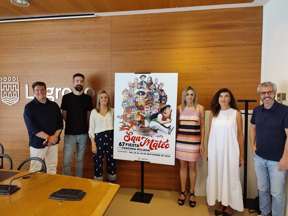 🎉🇯🇪| 'Gigantes y cabezudos vendimiando' de Natalia Vallés López cartel anunciador de las fiestas de #SanMateo24

🔹La concejala de #Festejos, <a href="/lauralazarotr/">Laura Lázaro</a>, junto con el resto del jurado han presentado la propuesta ganadora

👉 Más info: acortar.link/icNRrW