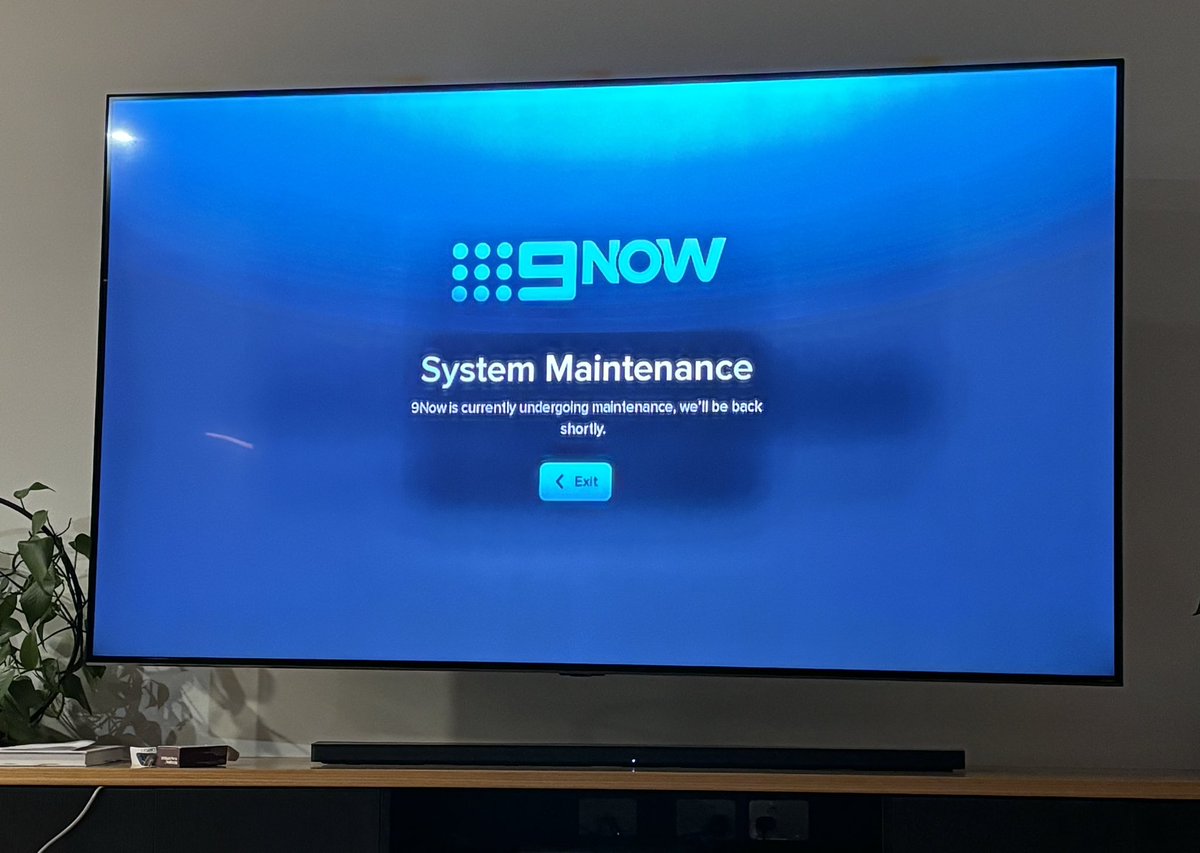 The new blue screen of death 🙄 <a href="/9Now/">9Now</a>