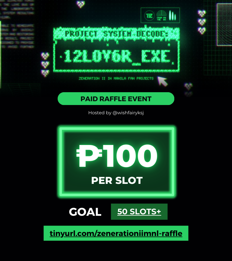 wishfairyksj's tweet photo. — 12L0V6R_EXE | Zeneration II in Manila Paid Raffle Event ★  

🧾 : ₱100 per slot

⋆ LIKE &amp; RT
⋆ All collected funds will be sent to @tbzprojectsph/@TBZFUNDS_PH

🗒️ Form : https://t.co/ZRa9A7uPT3
🔗 Tracker : https://t.co/0q7eU3vDIR

#THEBOYZ #ZENERATION2_MNL https://t.co/HF1wYkjUQ4