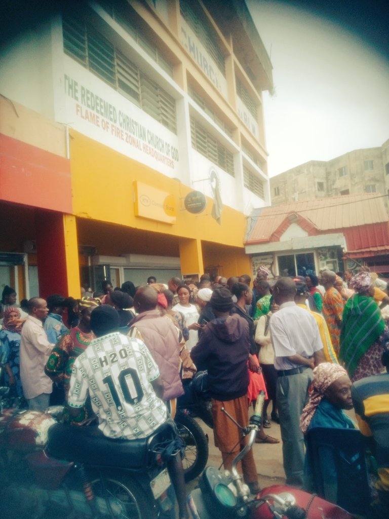 abimcryto's tweet photo. @everyone just  as now we are told to go back home From @MTNNG office promising they will open it back, pls how true is this? https://t.co/xuRgxBlADl
