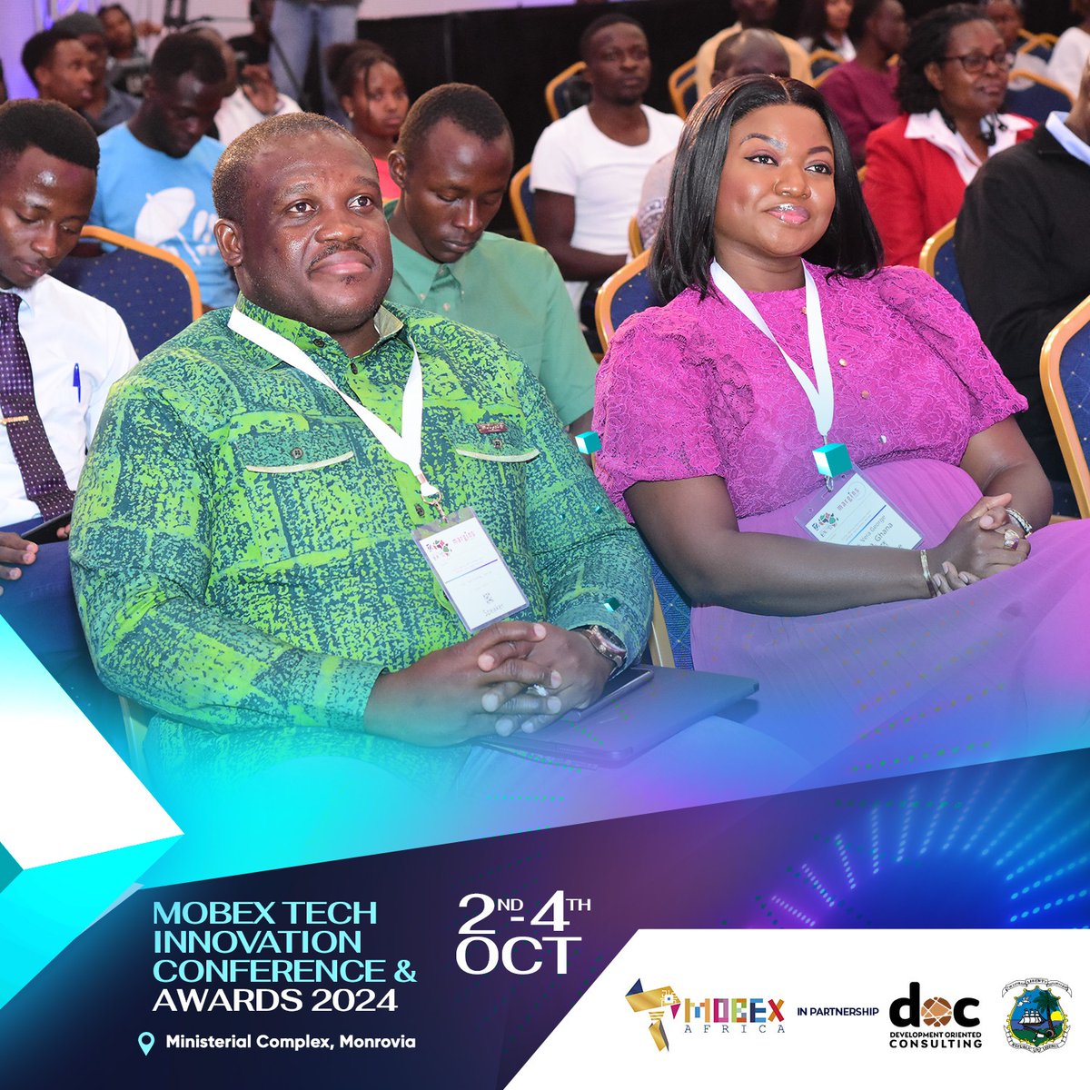 Exciting times ahead! Join us at the MOBEX Tech Innovation Conference &amp; Awards 2024 in Monrovia from October 2nd to 4th. Don't miss out on this opportunity! 

Visit mobexafrica.org to register to attend 

 #MOBEX2024 #TechInnovation #Monrovia #AfricaTech #InnovationAwards