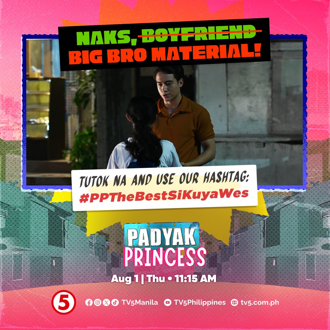 Kuya Wes?! 😱 Plus pogi points kaya ito kay Princess?! 🤔

Tumutok na't kiligin sa #PadyakPrincessTV5 at gamitin ang official hashtag na #PPTheBestSiKuyaWes sa inyong comments, MAMAYANG 11:15 AM, LIVE sa TV5 Channel and TV5 Philippines YouTube Channel!