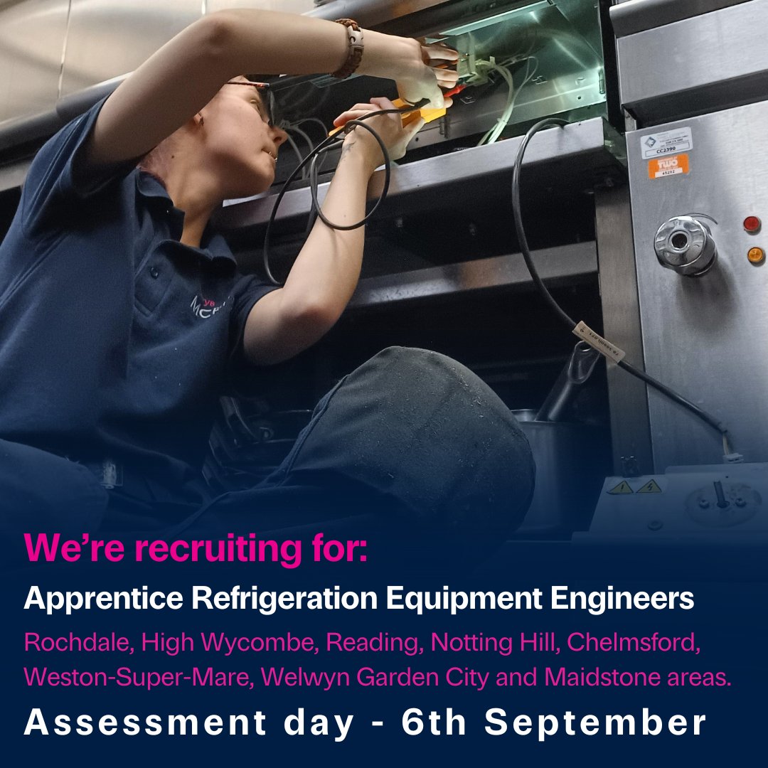 🌟 Start your rewarding career with #MCFT as a Refrigeration #Apprentice #Technician! 🌟 No experience needed – we offer expert classroom &amp; on-site training. 🎓Next assessment day 6th September - Register here: bit.ly/4eSfdhn
#Apprenticeship #refrigeration #technician