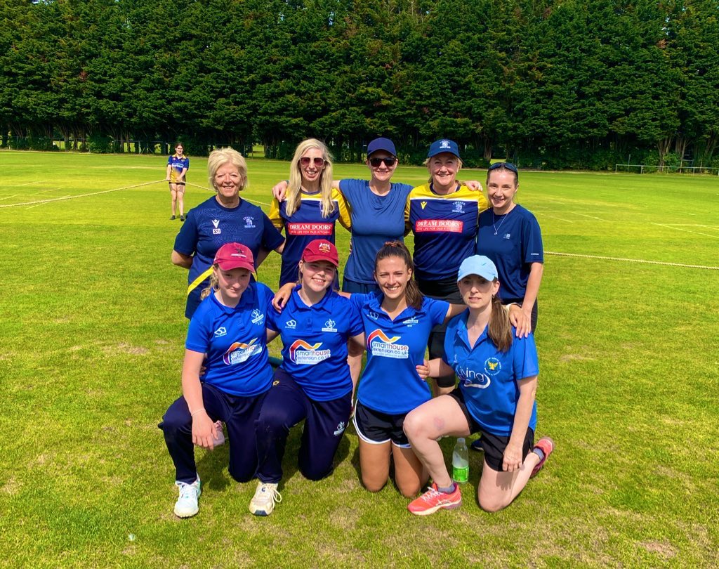 LisvanePhoenix's tweet photo. Huge thanks to Monmouth for hosting us!

Fantastic day of cricket in the sunshine played in great spirit. 

Well done to our wicket takers, Beth, Julia, Freya &amp; Gwennan 🙌🏻

Awesome outing for Freya with the bat scoring 29 runs🏏 

Look forward to hosting @AbergavennyCC on Sunday! https://t.co/NtIbQDx7SP