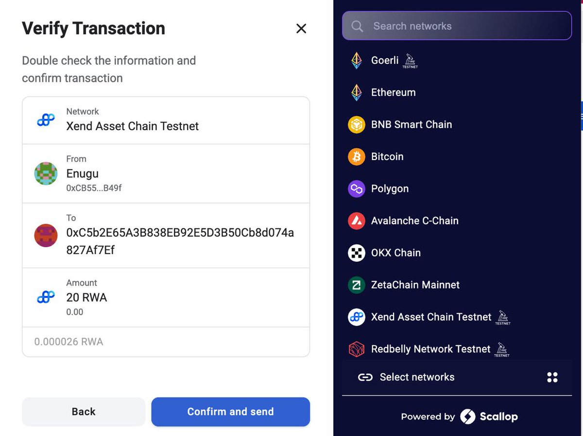 xendfinance's tweet photo. We're excited to see @emoney_network  wallet integration on the @rwaassetchain  testnet.

💪 This collaboration empowers E Money's 70k+ strong community ushering a seamless user experience.

Kudos to E Money team. We can't wait to see what the future holds for this partnership! https://t.co/ApLKhLUUOA