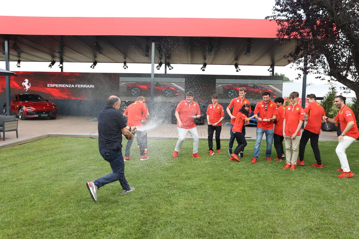 HUGE thank you to <a href="/ScuderiaFerrari/">Scuderia Ferrari HP</a> <a href="/FerrariEsports/">Ferrari Esports</a>  and everyone involved for this amazing weekend in Maranello. This has been one of the craziest experiences of my life and I couldn't ask for a better way to celebrate our World Title. Grazie mille ragazzi e FORZA FERRARI ! ♥️♥️