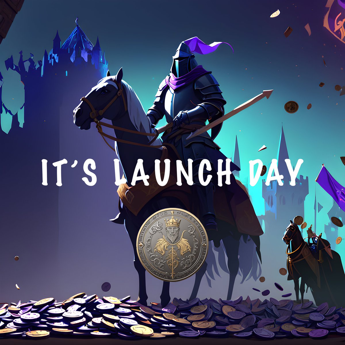 CamelotToken's tweet photo. 📢 Attention Knights of Camelot! 🏰

Camelot Token launches today at: 🕗 8 PM GMT 🕓 4 PM ET 🕒 3 PM CT 🕑 2 PM MT 🕐 1 PM PT 🕘 9 PM CET

Contract address will be shared. 🚀

⚠️ Please wait for confirmation of contract renouncement &amp; liquidity lock before purchasing. #Camelot https://t.co/h6wYFVmX42