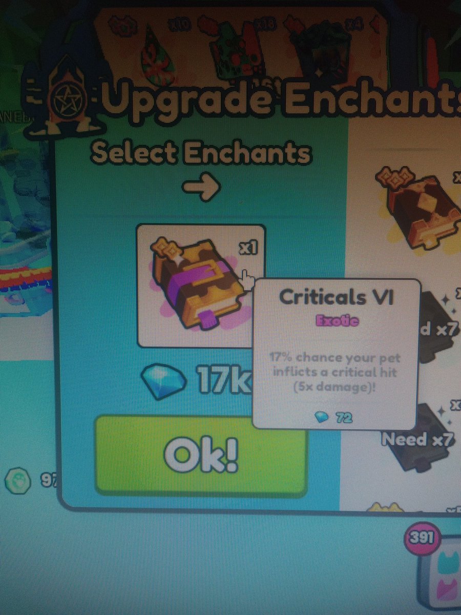 This upgrade costs higher than the RAP itself 😬🤦🏻‍♀️
Wish the upgrades would be a bit cheaper...takes a lot of gems just to do the mastery #PetSimulator99 #PS99