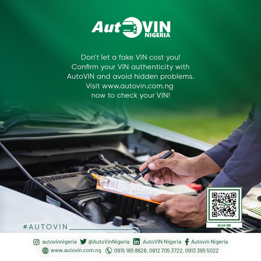 autovinnigeria's tweet photo. Don't get scammed!
A fake VIN could mean the car is stolen, has a salvaged title, or has hidden problems.
Only way is to confirm the VIN is legit, so don't wait!
Confirm your VIN today at https://t.co/zX6D43jCns!
#Autovin #identity #ads #vehicle #numbers https://t.co/Fy1yIQnmC6