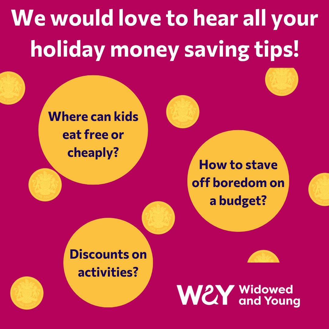 WidowedAndYoung's tweet image. How do you keep children entertained on a budget?  Free activities?  Supermarket deals?  We would love to hear from you on ways to save money over the summer holidays.

Let us know your top tips in the comments 💙

For support: widowedandyoung.org.uk/get-support

#SchoolsOut #SummerBudget