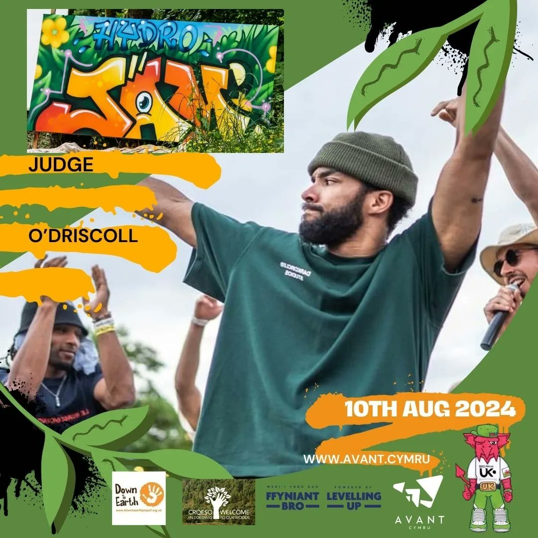AvantCymru's tweet image. Hydro Jam August 10th

Judge announcement @jamaaldrisc 

Brining knowledge and sharing his skills at the UKs carbon neutral Breakin' jam, cannot wait, so grateful 🙏🙌. 

Winners £500 runners up £200. Trophies for under 16s
#breakin #breakingolympics