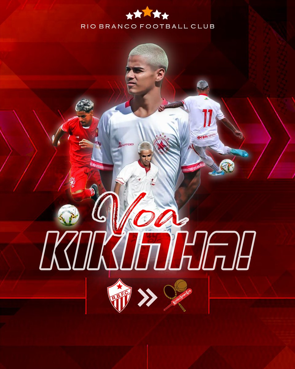 O Rio Branco FC informa que chegou a um acordo com o Leixões SC (<a href="/leixoessad/">Leixões SC - Futebol, SAD</a>) pelo empréstimo do jogador Adrisson Henrique, o Kikinha. O acordo será de 1 ano, com opção de compra por parte da equipe portuguesa. Kikinha tem contrato com o Estrelão até o fim de 2026. #VoaKikinha