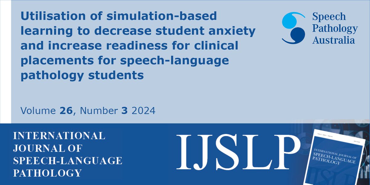 Now published in the special conference issue <a href="/IJSLP/">International Journal of Speech-Language Pathology</a> by Teresa Petrich, Brennen Mills, <a href="/AbigailVLewis/">Abigail Lewis</a> , Sara Hansen, <a href="/embrogan89/">Emily Brogan</a> &amp; @NatCiccone  #OpenAccess tandfonline.com/doi/full/10.10…