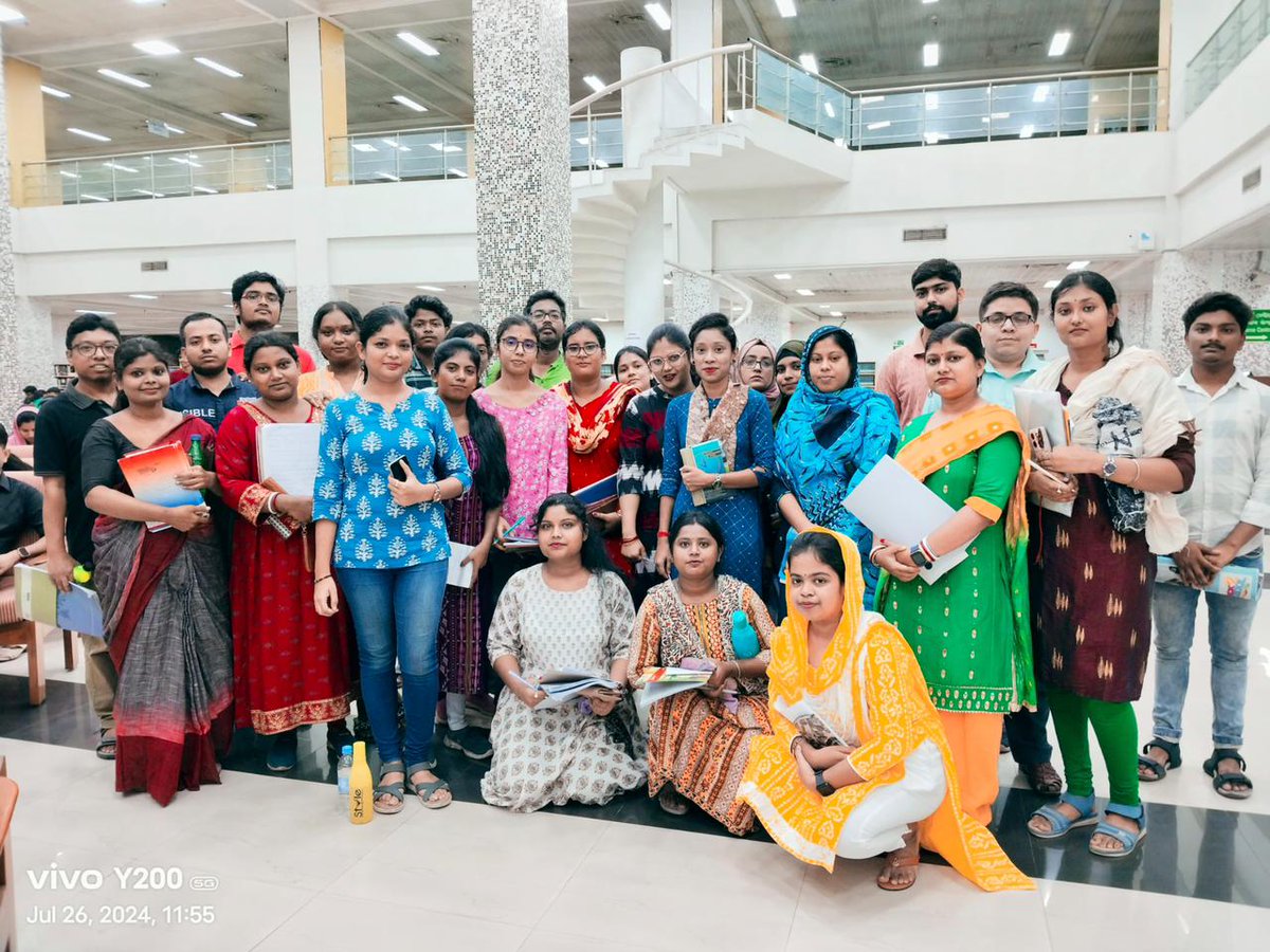 NationalLib_GoI's tweet image. On 26/07/2024 around 70 students along with 10 teachers of Certificate in Library Science Course conducted by Bengal Library Association visited National Library as a part of their curriculum. 
#Libraryforall
#Booksforall