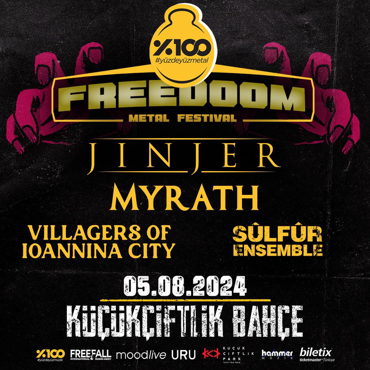 5 Ağustos’ta Küçükçiftlik Bahçe’de gerçekleşecek Freedoom Metal Festival’e <a href="/idiotechre/">Ersay Uçak</a>’nin hazırladığı Spotify çalma listesi ile hazırlanın🤘

Jinjer, Myrath, Villagers of Ioannina City ve Sülfür Ensemble şarkılarından oluşan listeyi dinlemek için tıkla👇
open.spotify.com/playlist/37oTX…