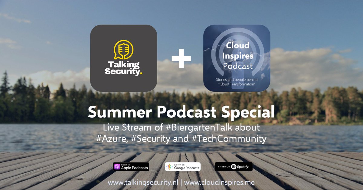 It's time for a special episode of #TalkingSecurity and #CloudInspires Podcast! We like to talk about latest #CloudSecurity topics, answering questions &amp; tasting some 🇳🇱 &amp; 🇩🇪 beers. Tune in and be part of the #BiergartenTalk on this Thursday at 4 PM CEST.
youtube.com/live/gxFd57iHu…