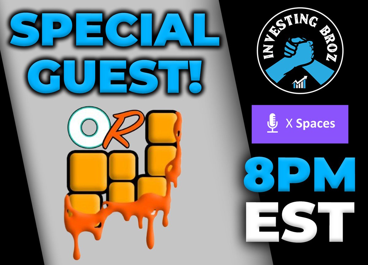 8pm EST - X SPACES! 

<a href="/OrdRevolution/">Ordinal Revolution</a> 

LINK 👇
x.com/i/spaces/1mrGm…