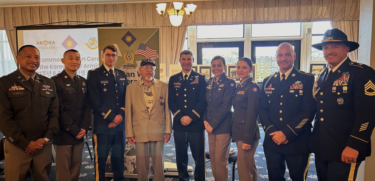 40thID's tweet photo. The 40th ID celebrated the 71st Anniversary of the Korean War Armistice on Friday, July 26, 2024, at Joint Forces Training Base, in Los Alamitos, CA. The event paid tribute to Korean War veterans and the long-lasting partnership between the Division and Korea. https://t.co/JwhKA5Vcrf