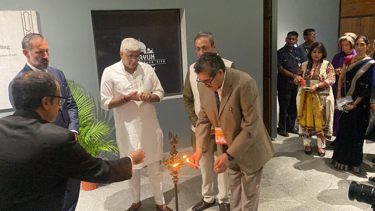 ASIGoI's tweet image. Hon&apos;ble Minister for Culture &amp;amp; Tourism, Shri @gssjodhpur , along with Prince Rahim Aga Khan,  and other key dignitaries from Ministry of Culture, ASI inaugurated the state-of-the-art Humayun’s Tomb #WorldHeritageSite Museum in New Delhi.