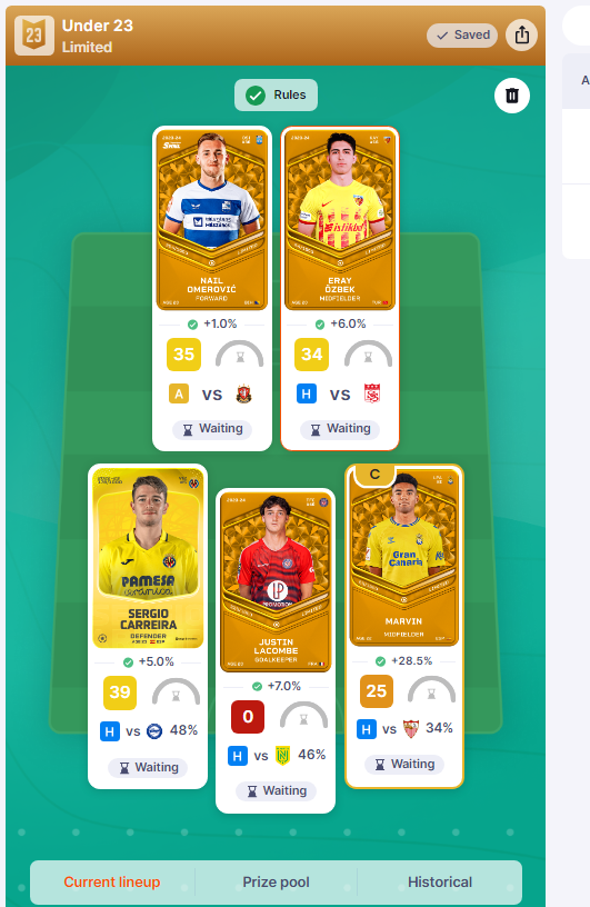 🎉 Giveaway Time!🎉 
To celebrate the return of the European season and the new @sorare u23 divisions.
I'm giving away a FULL, limited U23  team! 

Reminder: I buy bundles, galleries, and trade cards.

To enter:  
1. Follow me 
2. Like+retweet

sorare.com/r/launetrader-…
#sorare