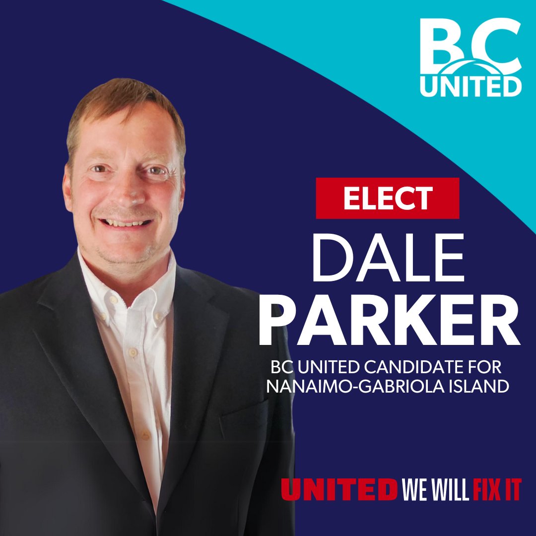 voteBCUnited's tweet image. 📣 @DaleParkerBC for Nanaimo-Gabriola Island!

With over 30 years in the IT field, Dale's career spans across the public &amp;amp; private sectors. He's set to bring his extensive experience and passion for public service to the forefront of this election.

👀👉: votebcunited.ca/team2024/dale-…
