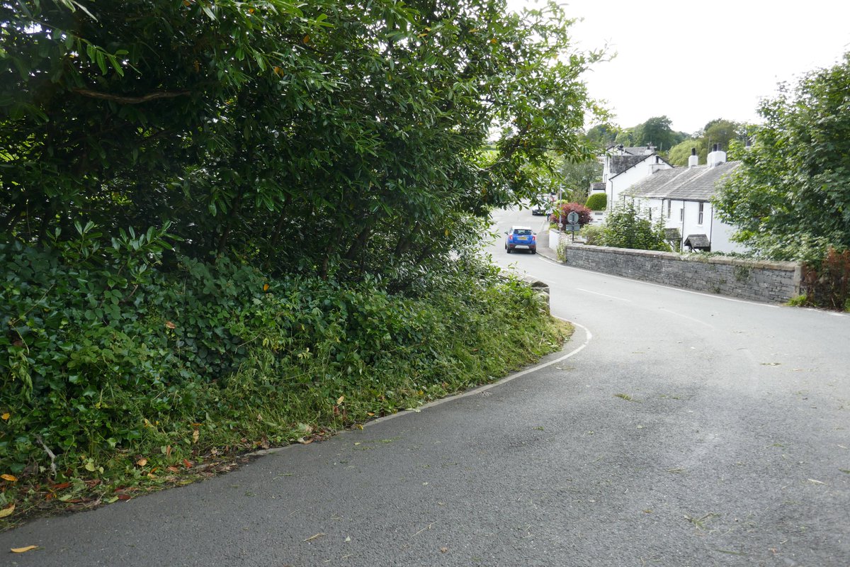 TheLengthsman's tweet image. Last job of the day was improving driver sight lines in #SparkBridge
People drive too fast through here as it is a short-cut to the A590 avoiding the #Greenodd roundabout